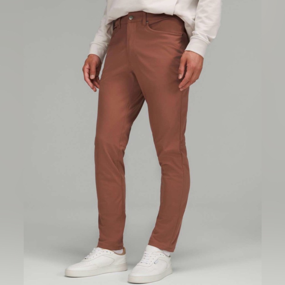 Lululemon Men’s ABC Slim-Fit Pants Warpstreme Smoky Topaz Size 32 x 29.5 Preppy